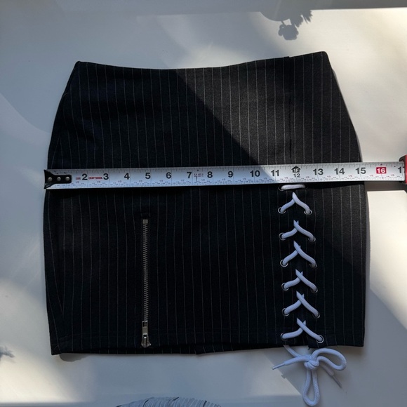 Revolve Danielle Guizio Pinstripe Mini Skirt - Picture 9 of 13